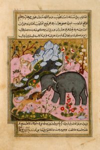 Turkish miniature - Fables of Bidpai