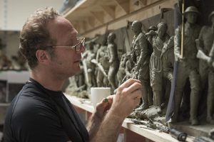 Sabin Howard - sculpting maquette of A Hero's Journey